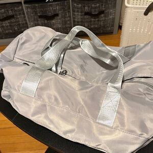 Silver Duffel Bag